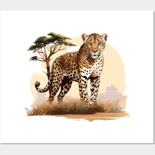 African Leopard Posters and Art